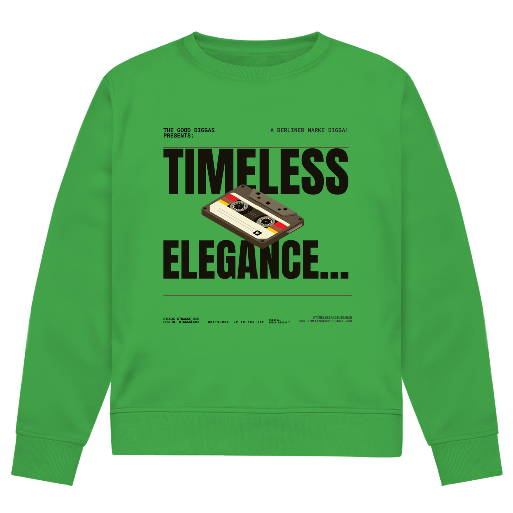 Timeless Retro Front Sweatshirt (Black)