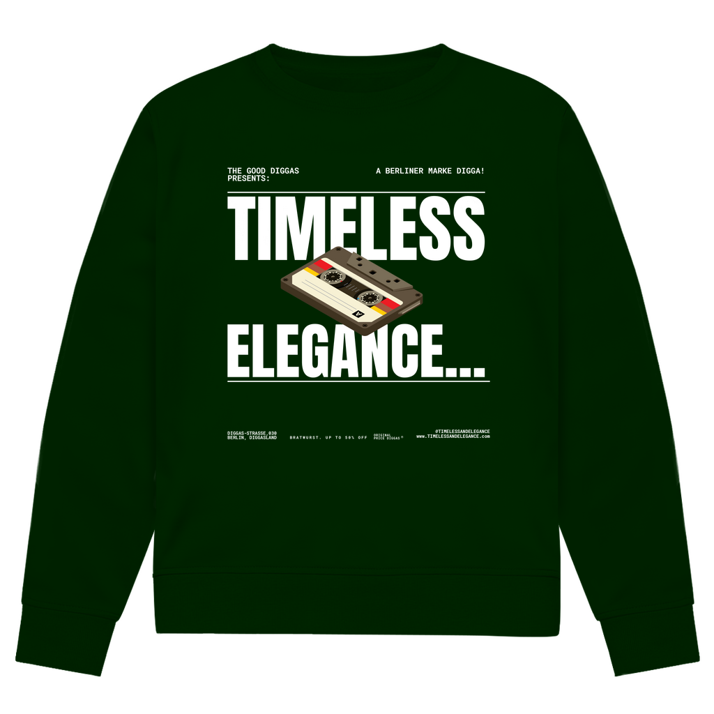 Timeless Retro Front Sweatshirt (White)