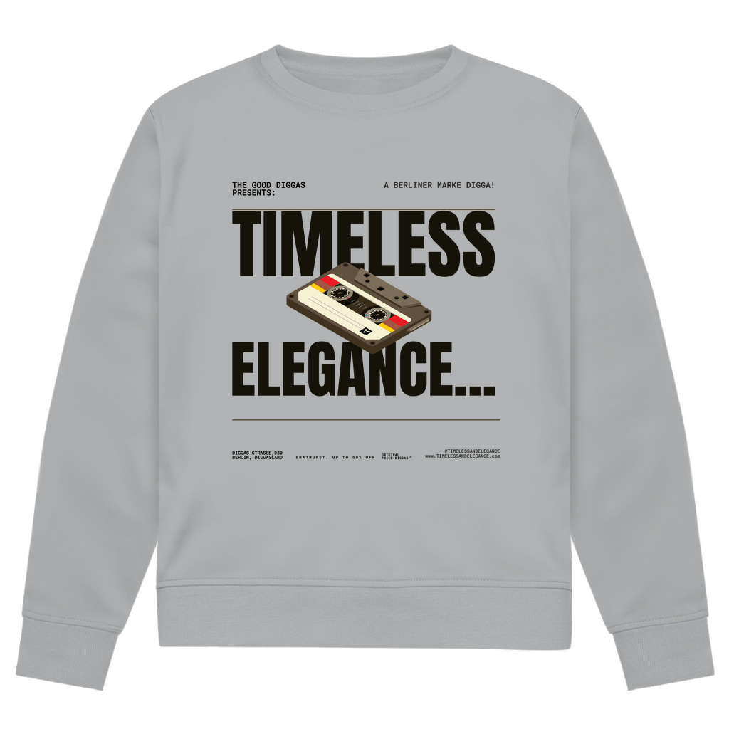 Timeless Retro Front Sweatshirt (Black)