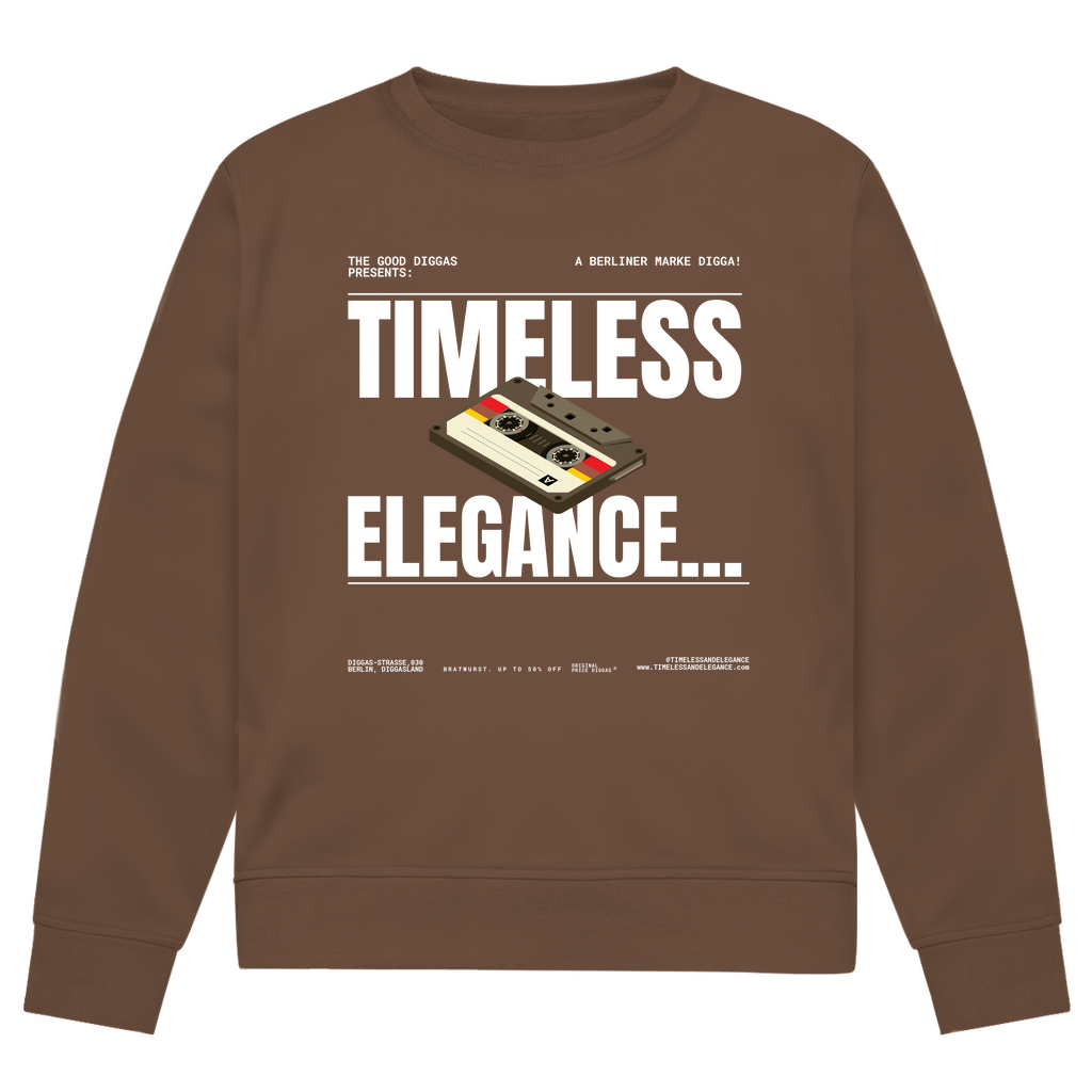 Timeless Retro Front Sweatshirt (White)