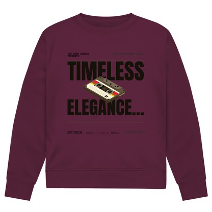 Timeless Retro Front Sweatshirt (Black)