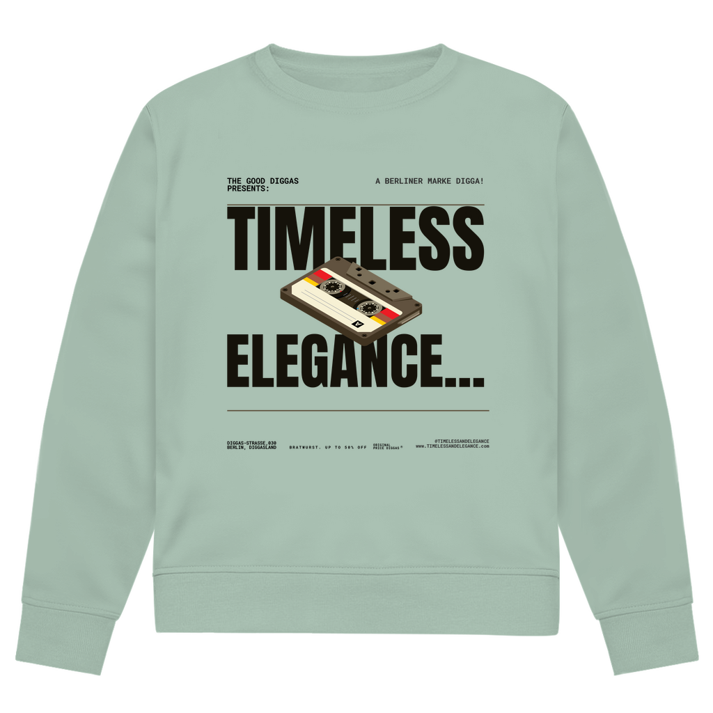 Timeless Retro Front Sweatshirt (Black)