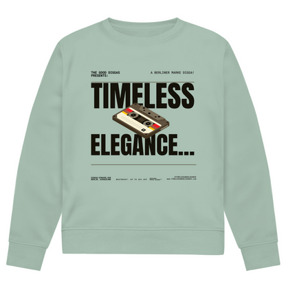 Timeless Retro Front Sweatshirt (Black)