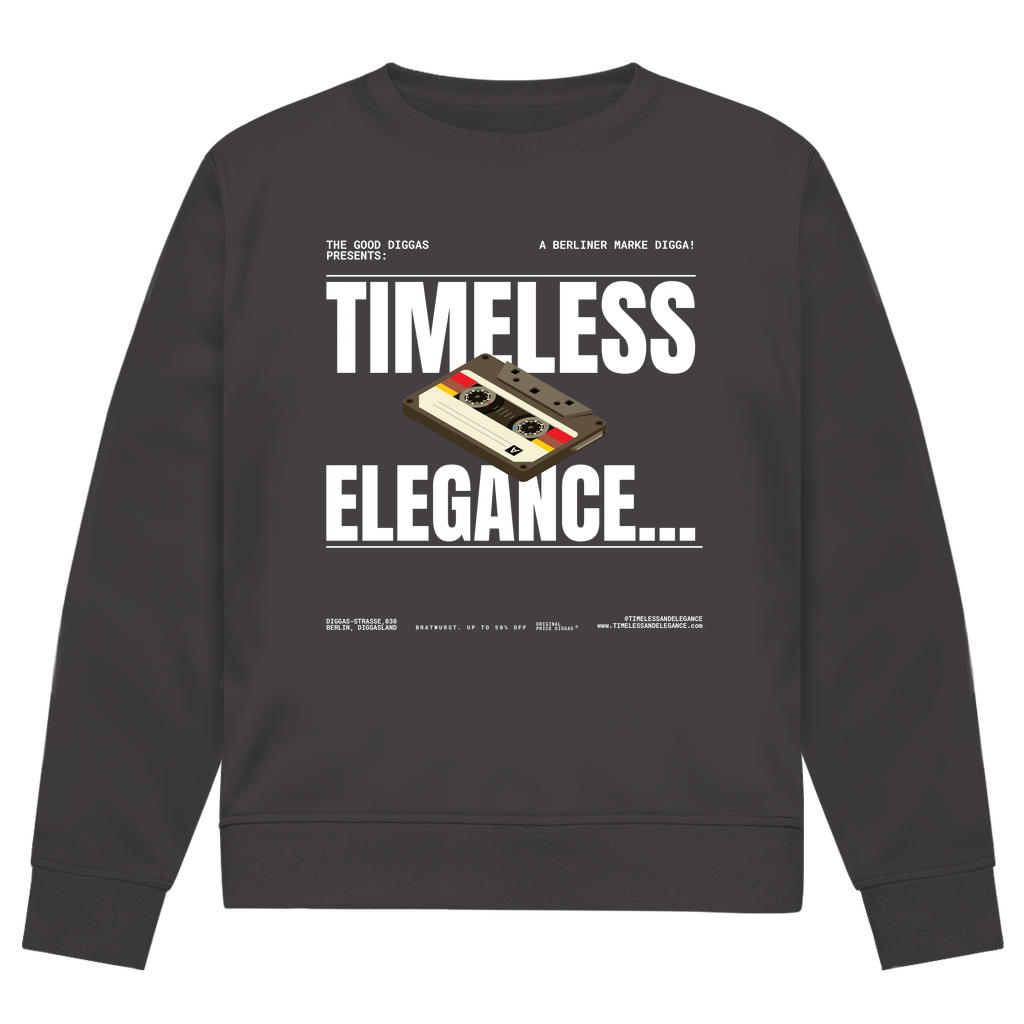 Timeless Retro Front Sweatshirt (White)