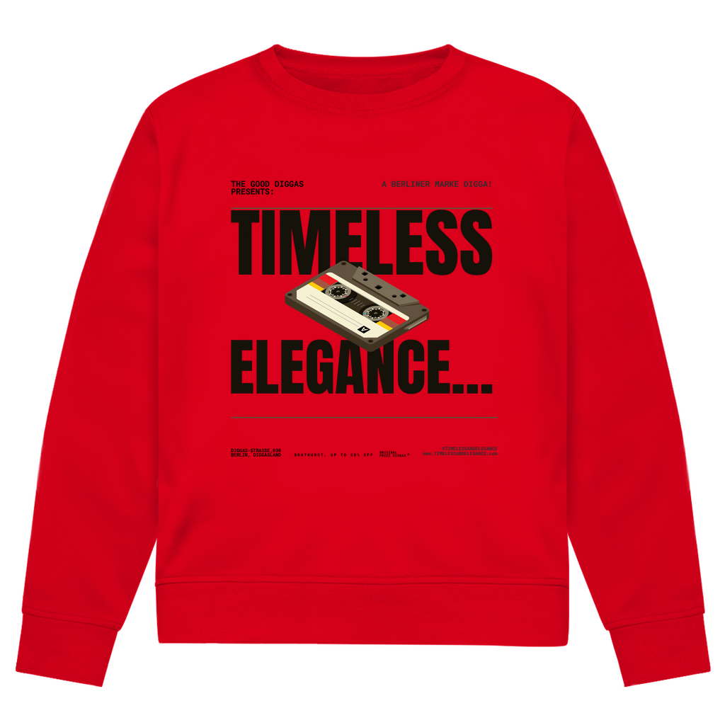 Timeless Retro Front Sweatshirt (Black)