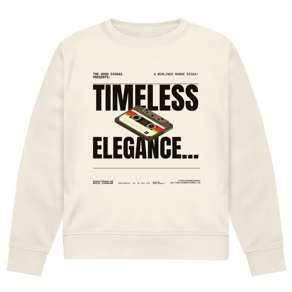 Timeless Retro Front Sweatshirt (Black)