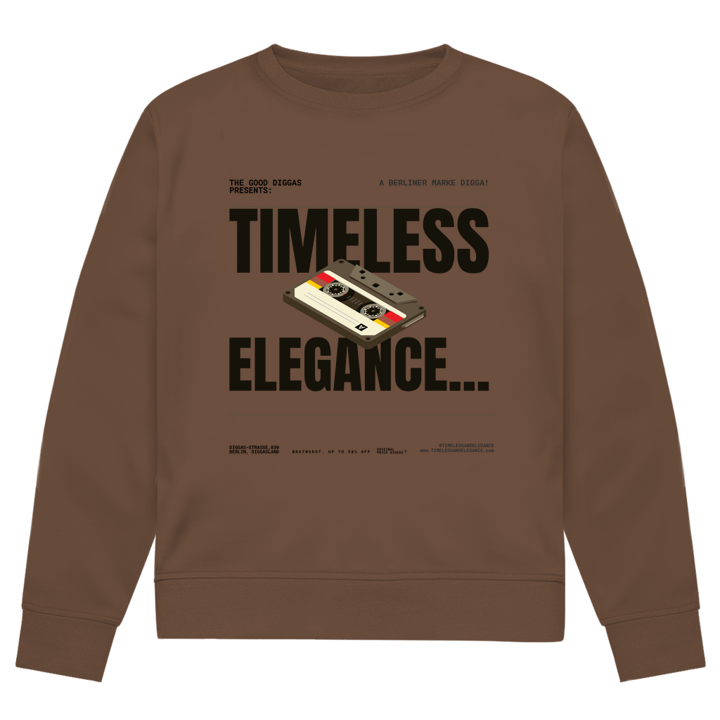Timeless Retro Front Sweatshirt (Black)