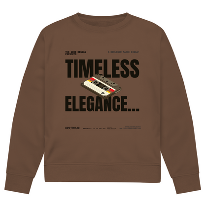 Timeless Retro Front Sweatshirt (Black)