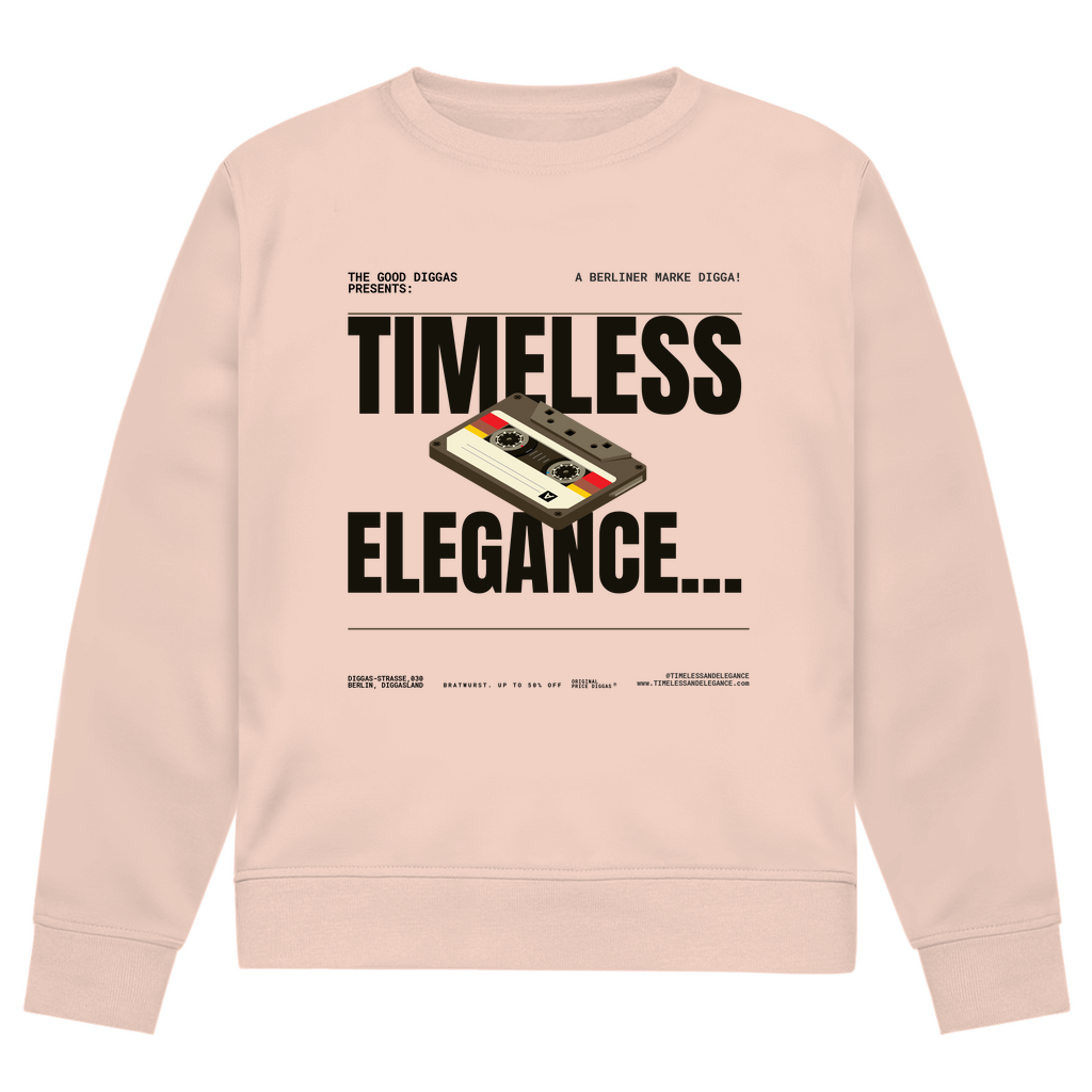 Timeless Retro Front Sweatshirt (Black)