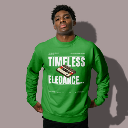Timeless Retro Front Sweatshirt (White)