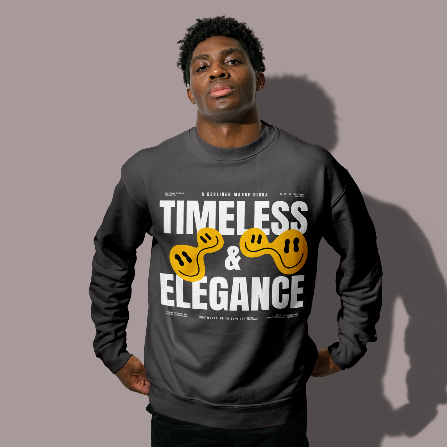 Timeless Original Front Sweatshirt (White)
