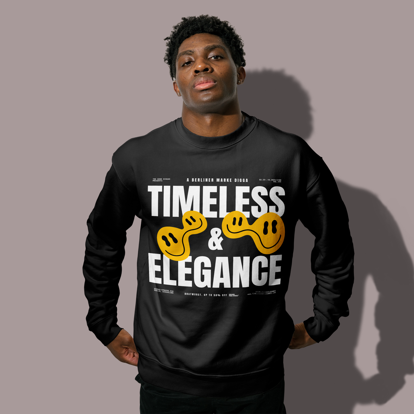 Timeless Original Front Sweatshirt (White)