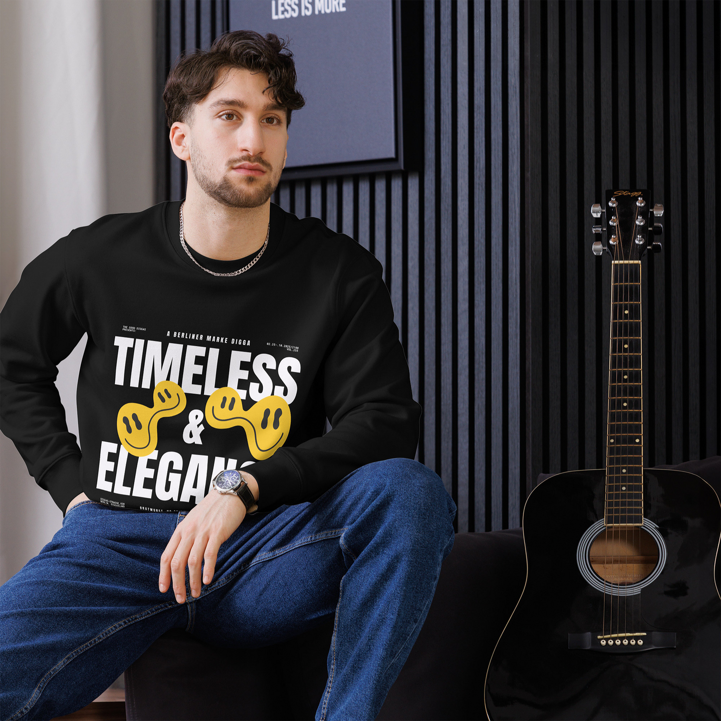 Timeless Original Front Sweatshirt (White)