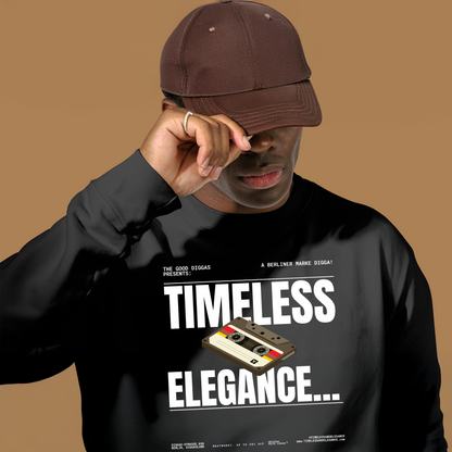Timeless Retro Front Sweatshirt (White)
