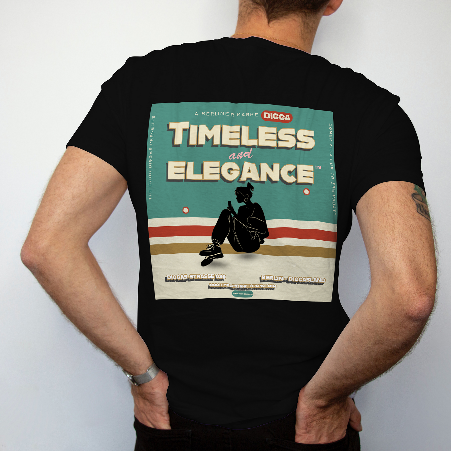 Timeless Phone T-Shirt (Back)