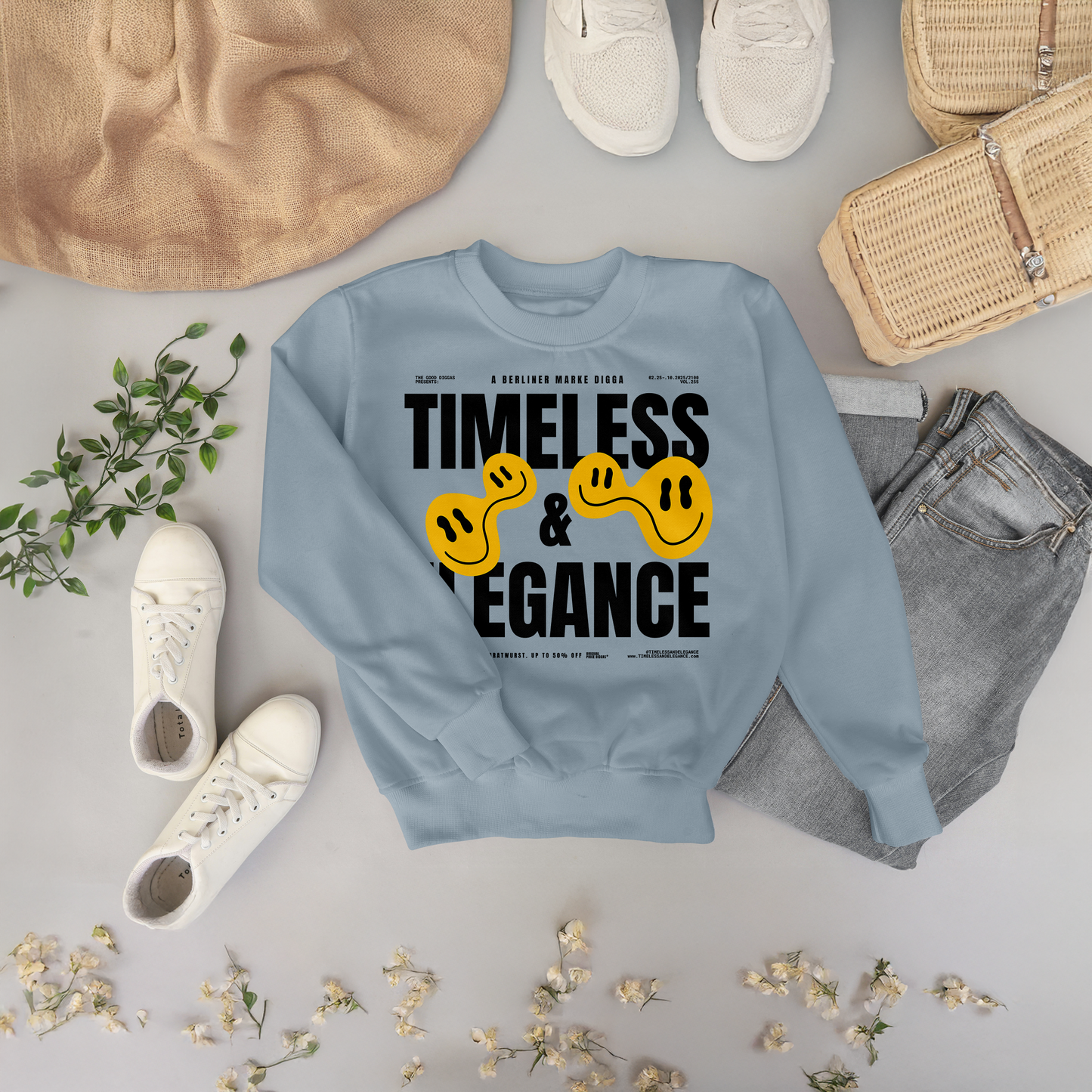 Timeless Original Front Sweatshirt (Black)