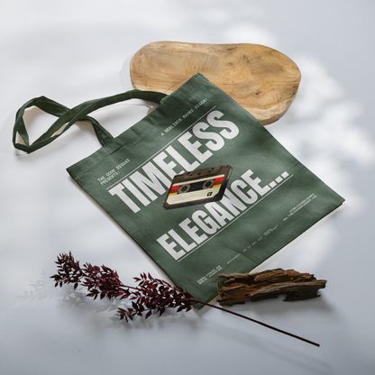 Tote Bag Timeless Digga Retro White (F+B)