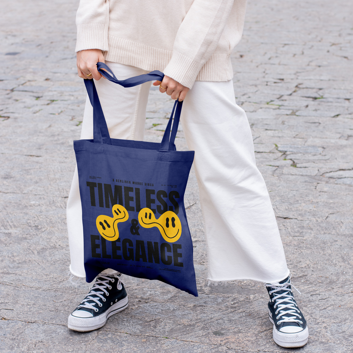 Tote Bag Timeless Digga Original Black (F+B)