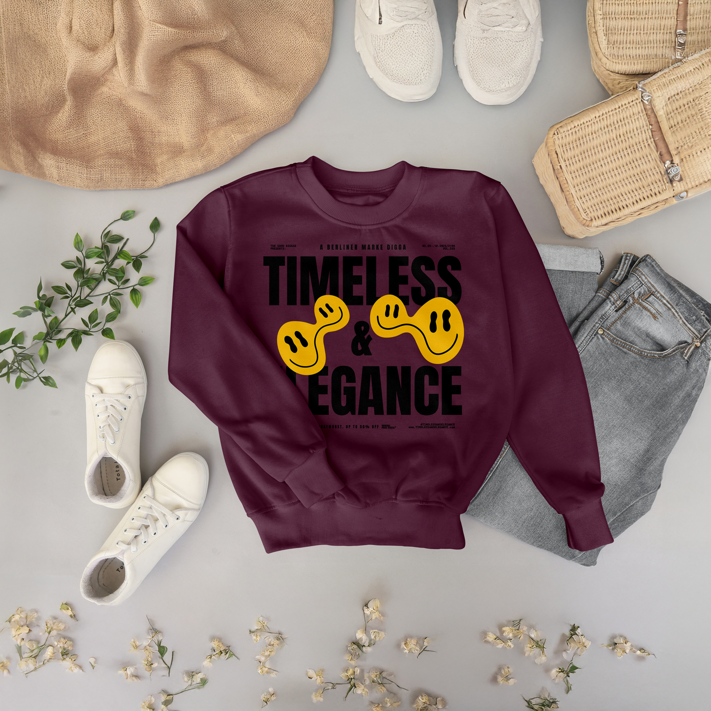 Timeless Original Front Sweatshirt (Black)