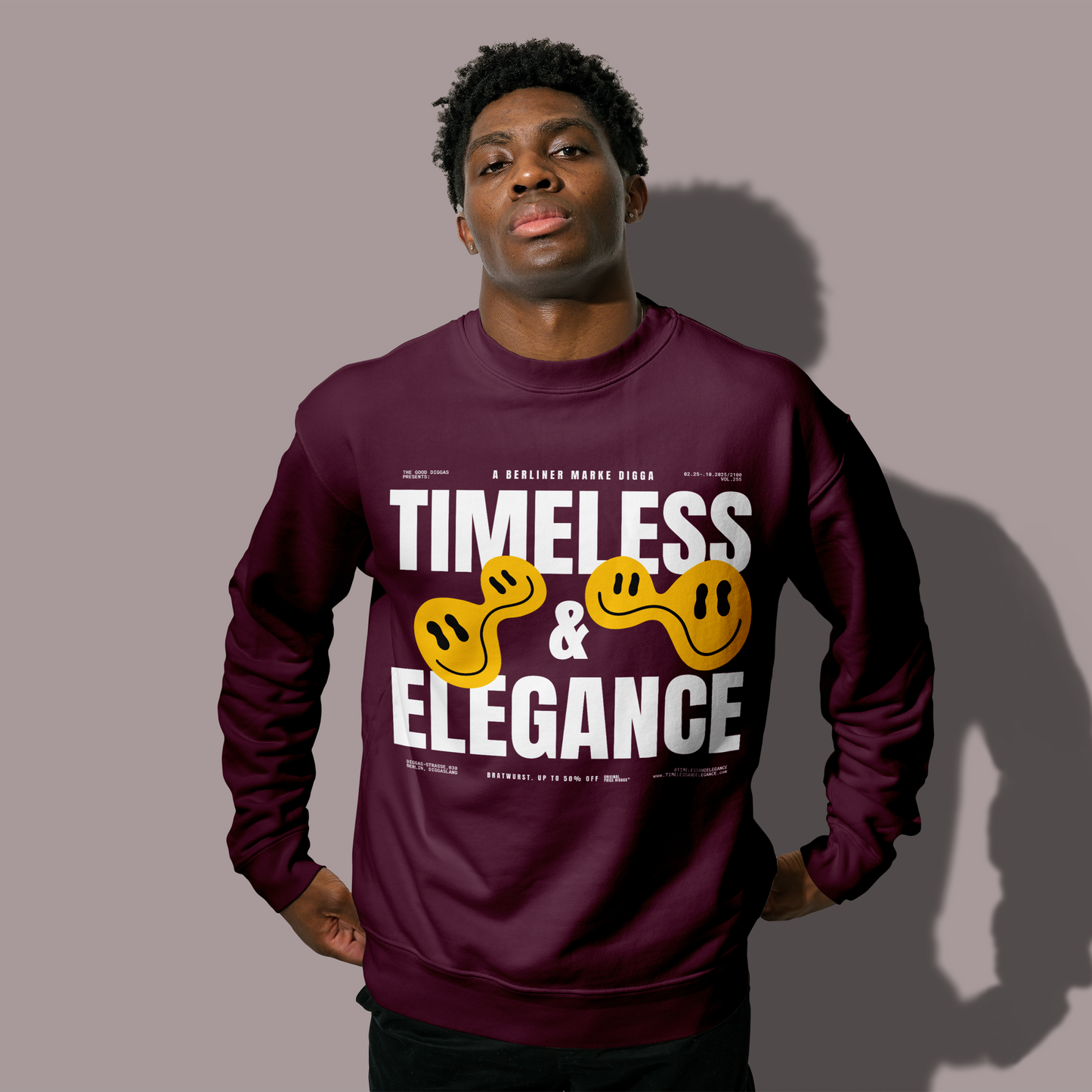 Timeless Original Front Sweatshirt (White)
