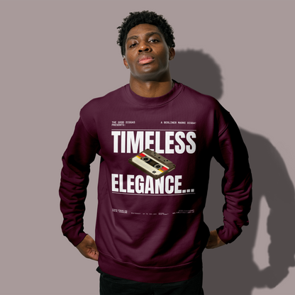 Timeless Retro Front Sweatshirt (White)