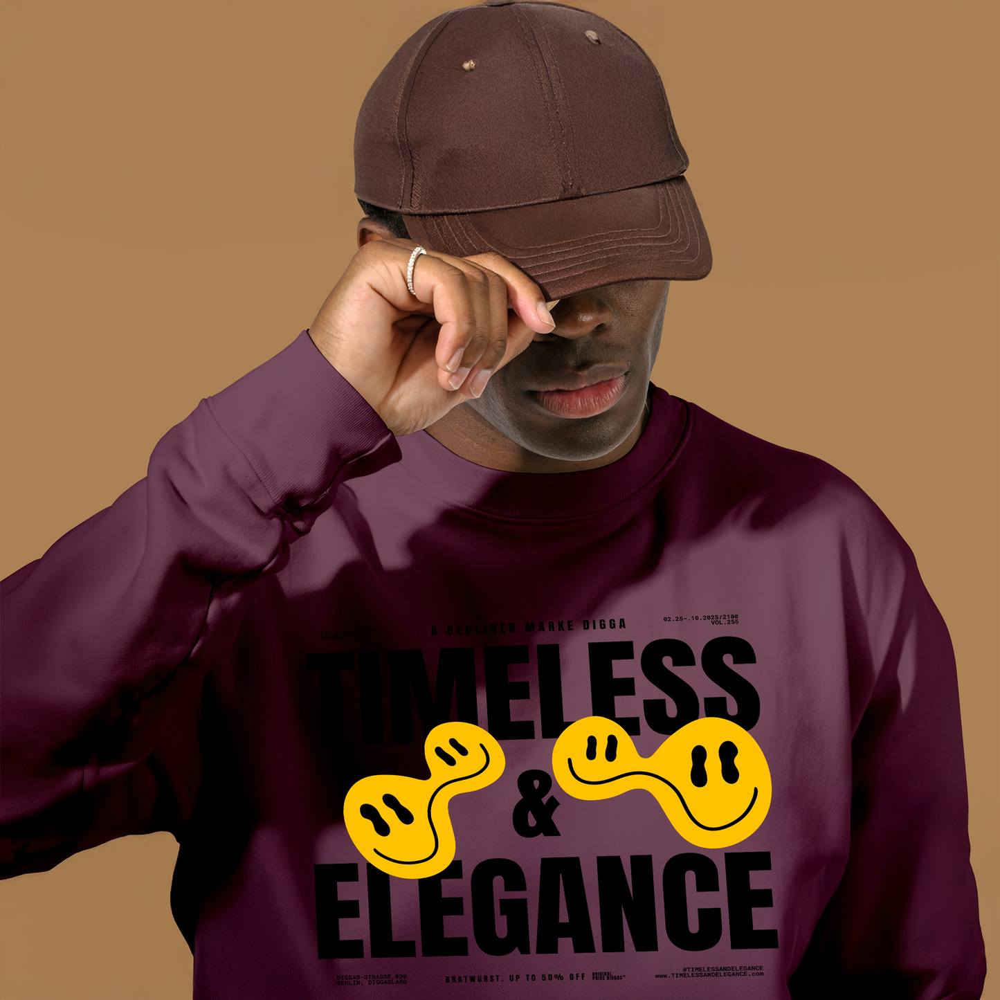 Timeless Original Front Sweatshirt (Black)