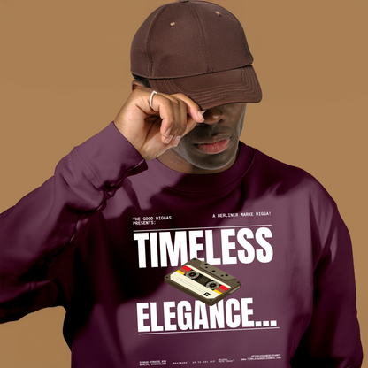 Timeless Retro Front Sweatshirt (White)