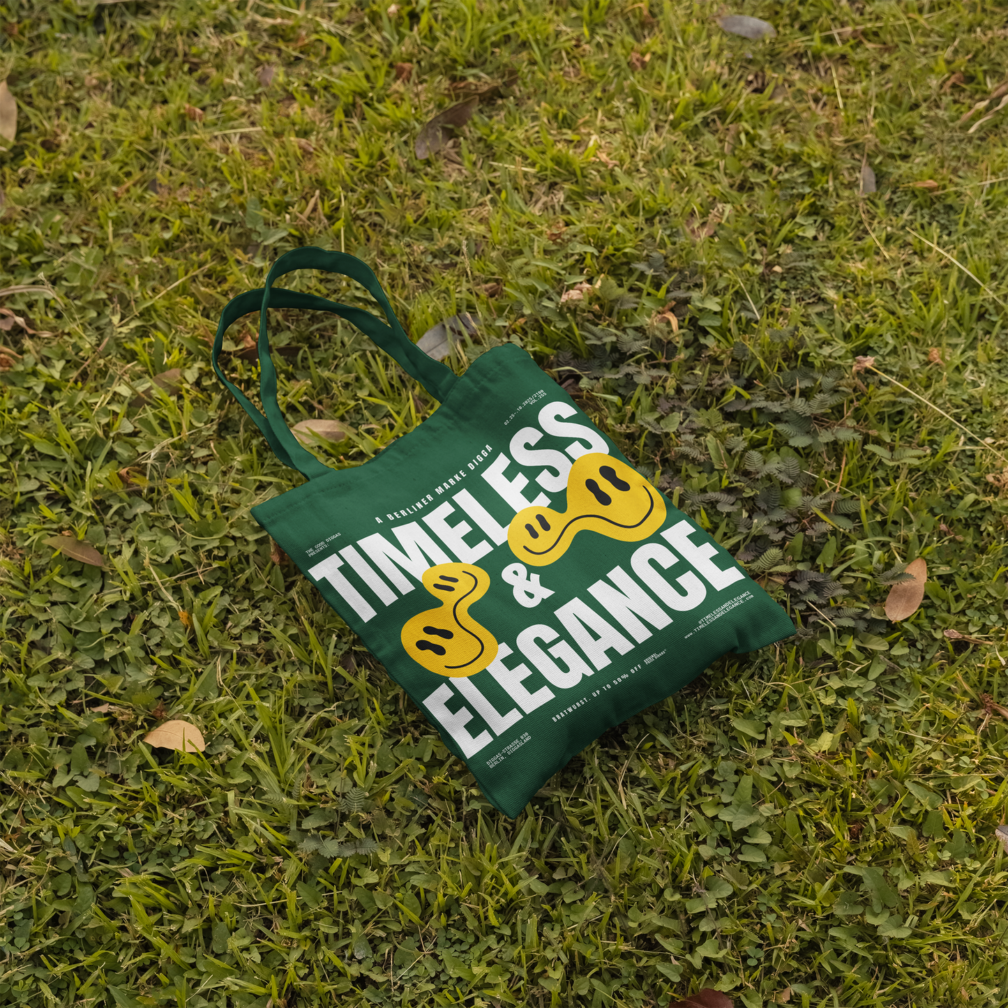 Tote Bag Timeless Digga Original White (F+B)