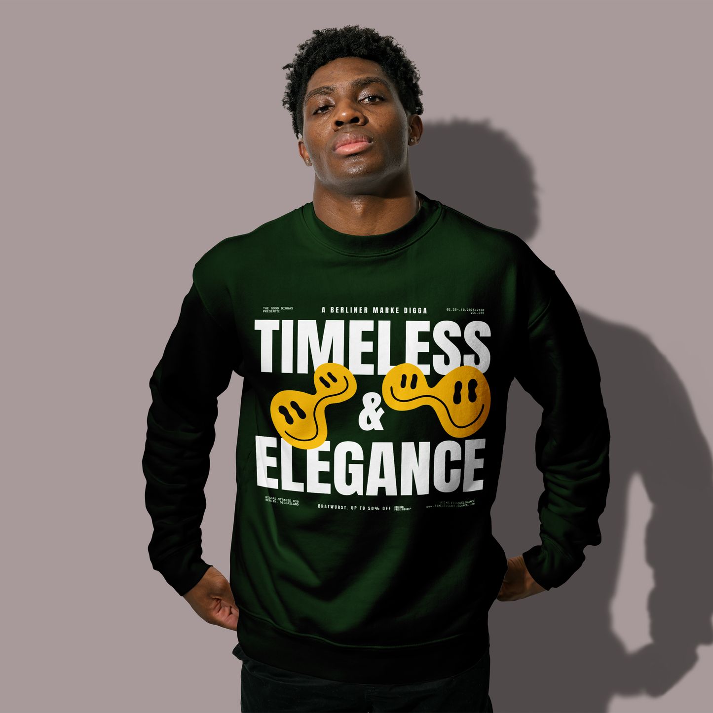 Timeless Original Front Sweatshirt (White)