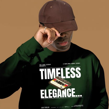 Timeless Retro Front Sweatshirt (White)