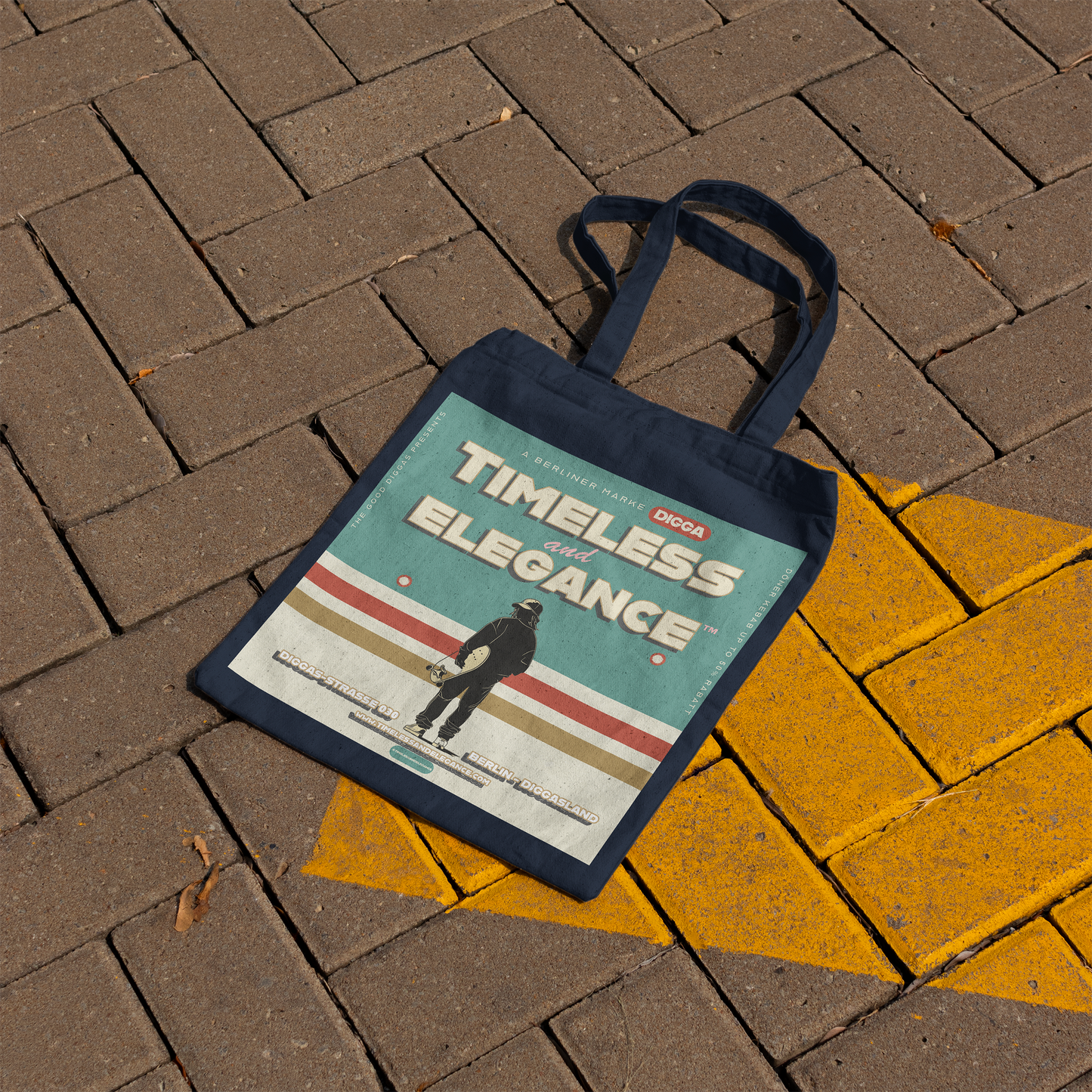 Timeless Digga Tote – Skater  (F+B)