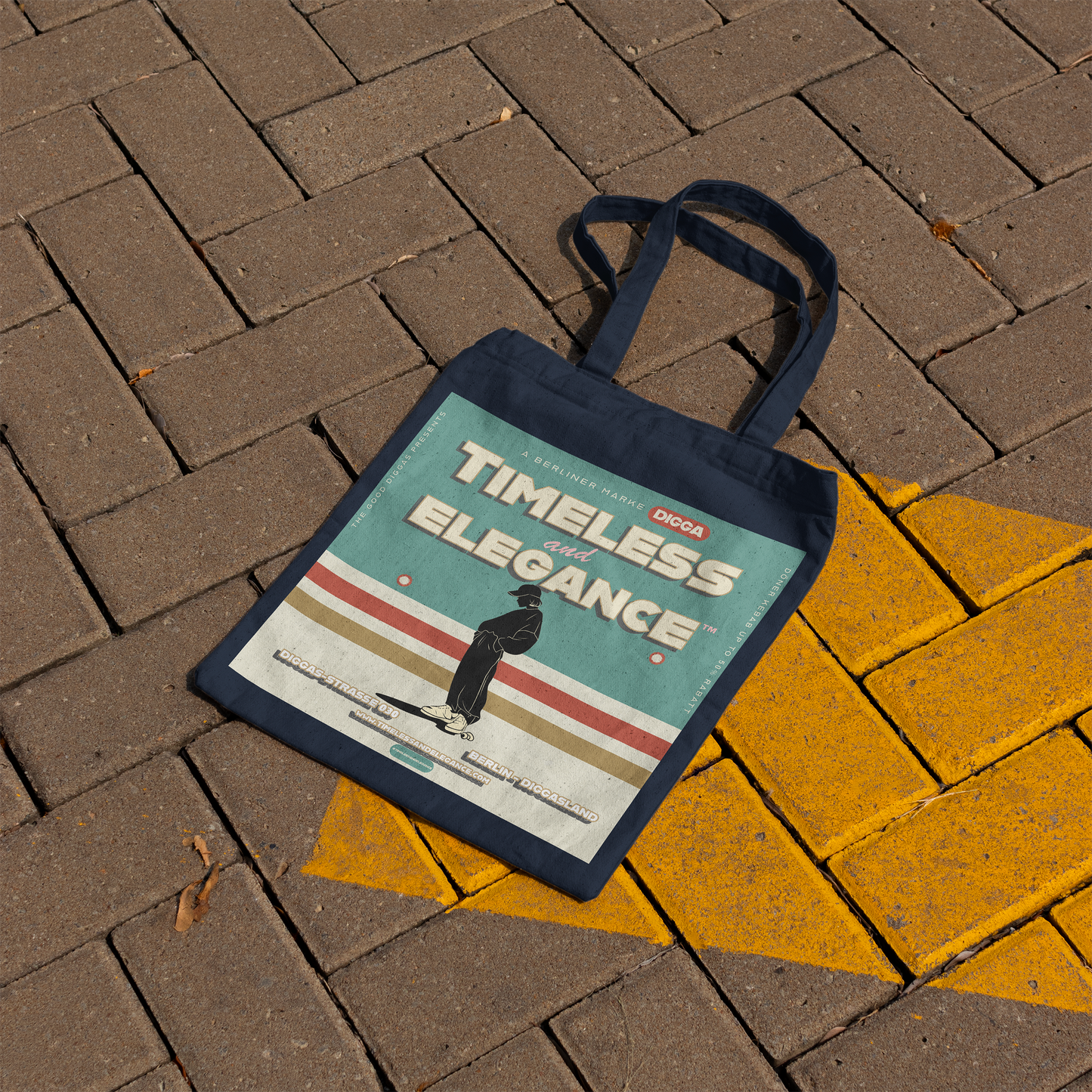 Timeless Digga Tote – Skater  (F+B)