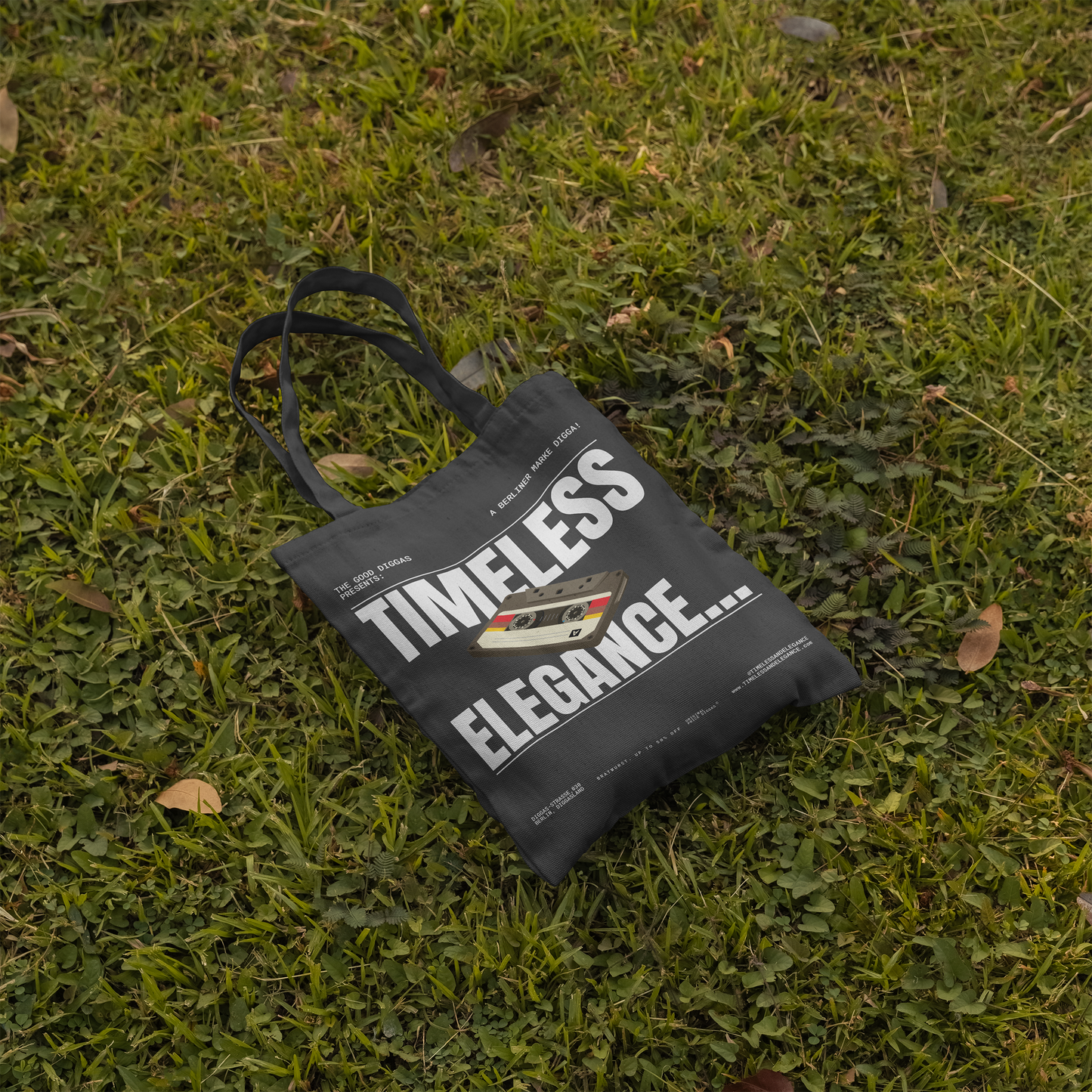 Tote Bag Timeless Digga Retro White (F+B)