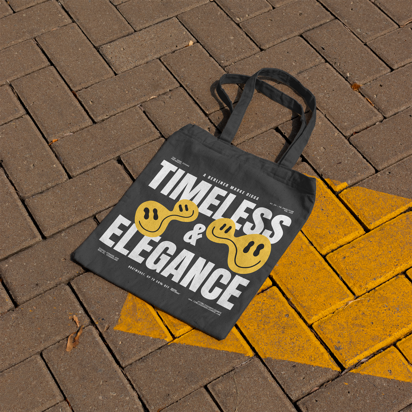 Tote Bag Timeless Digga Original White (F+B)