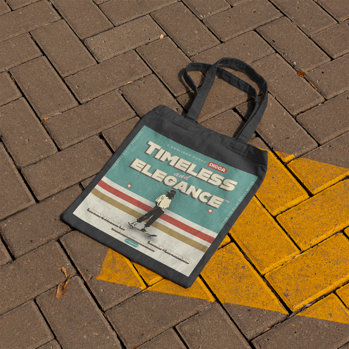 Timeless Digga Tote – Skater  (F+B)