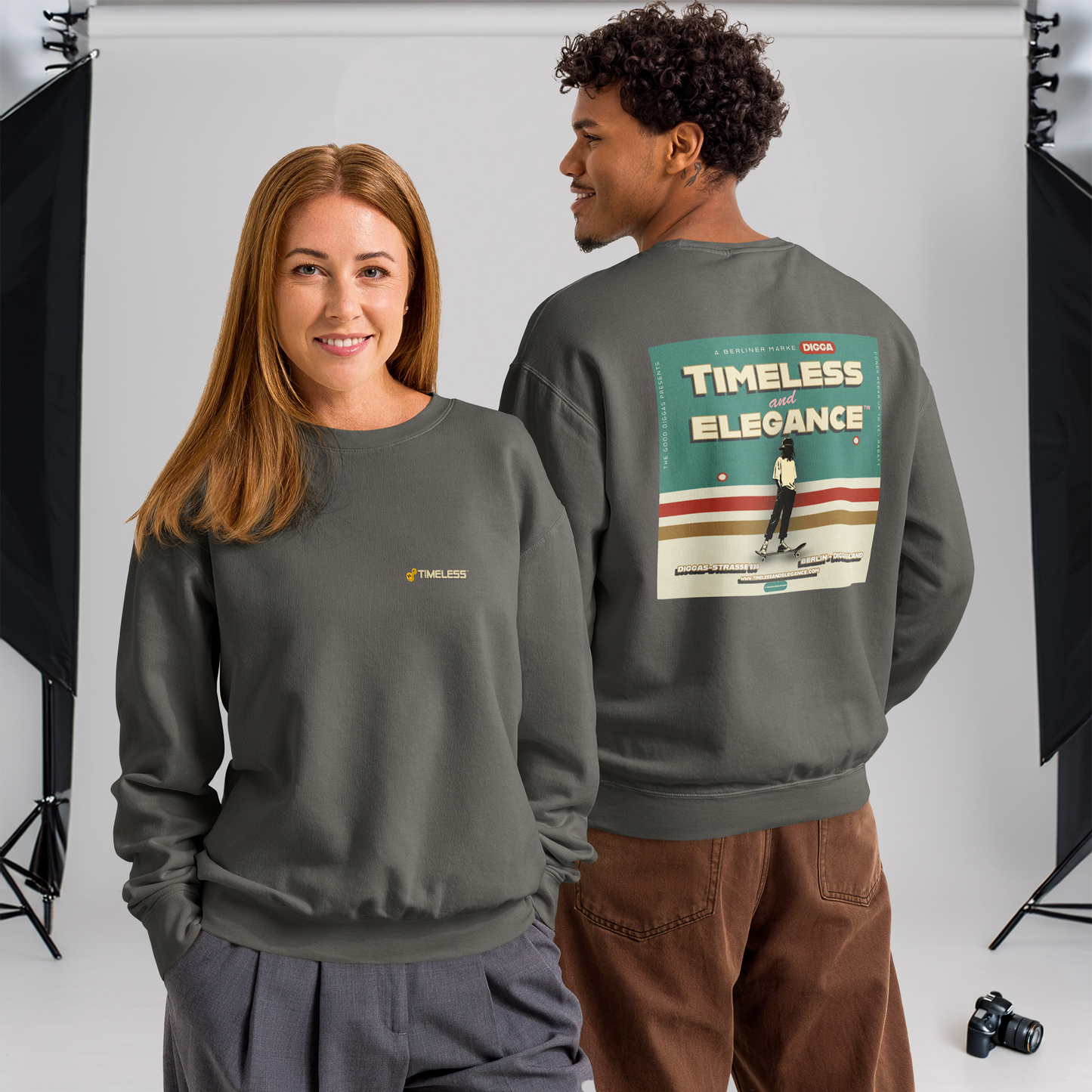 Timeless Skater With Logo Sweatshirt