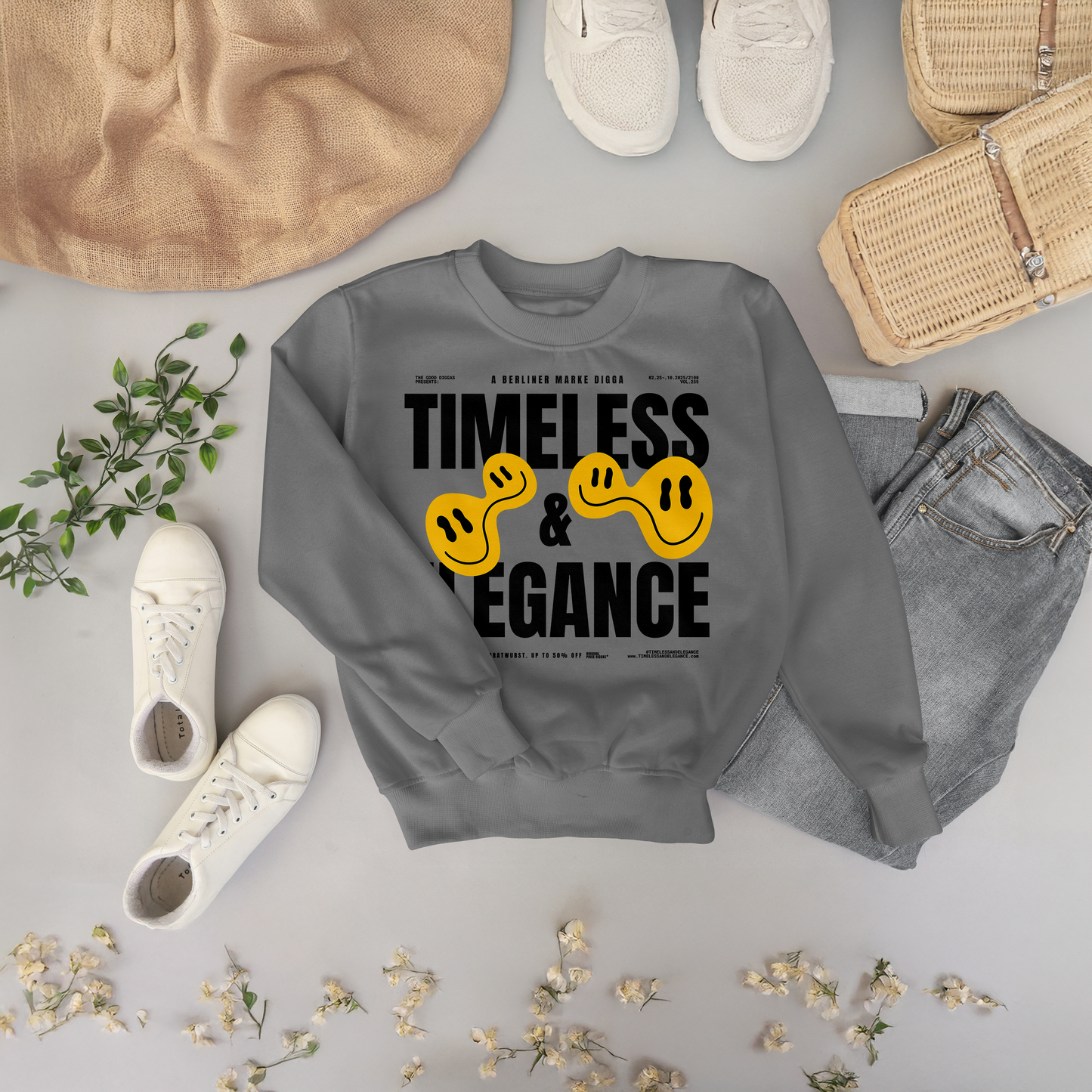 Timeless Original Front Sweatshirt (Black)