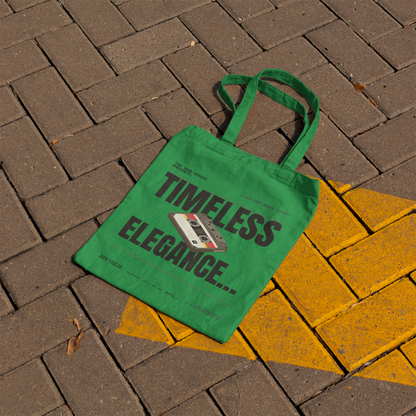 Timeless Retro Tote – Black