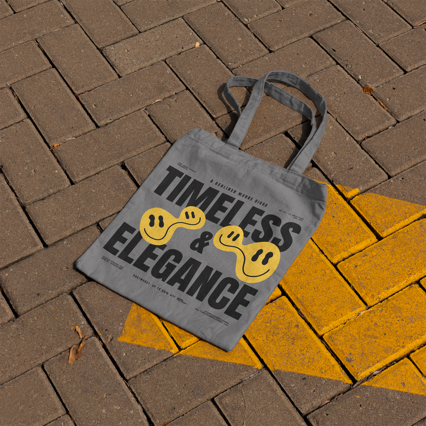 Tote Bag Timeless Digga Original Black (F+B)