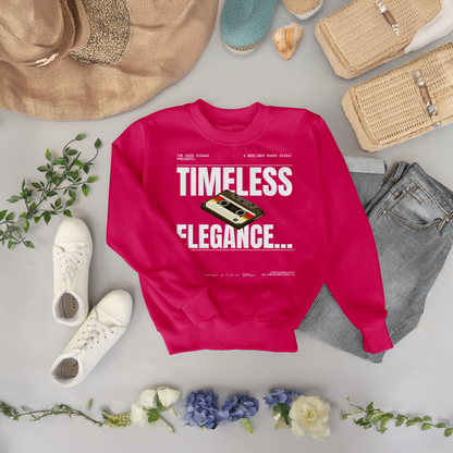 Timeless Retro Front Sweatshirt (White)
