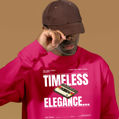 Timeless Retro Front Sweatshirt (White)