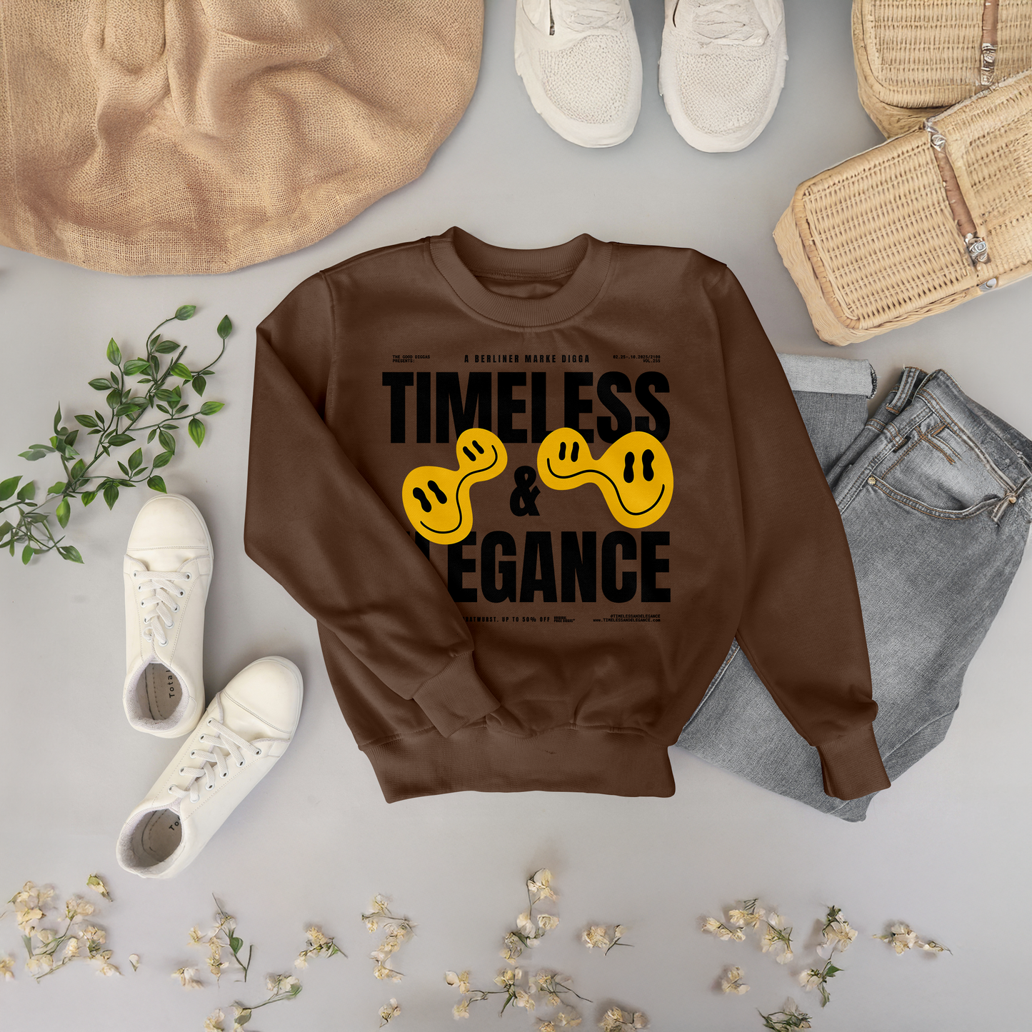 Timeless Original Front Sweatshirt (Black)
