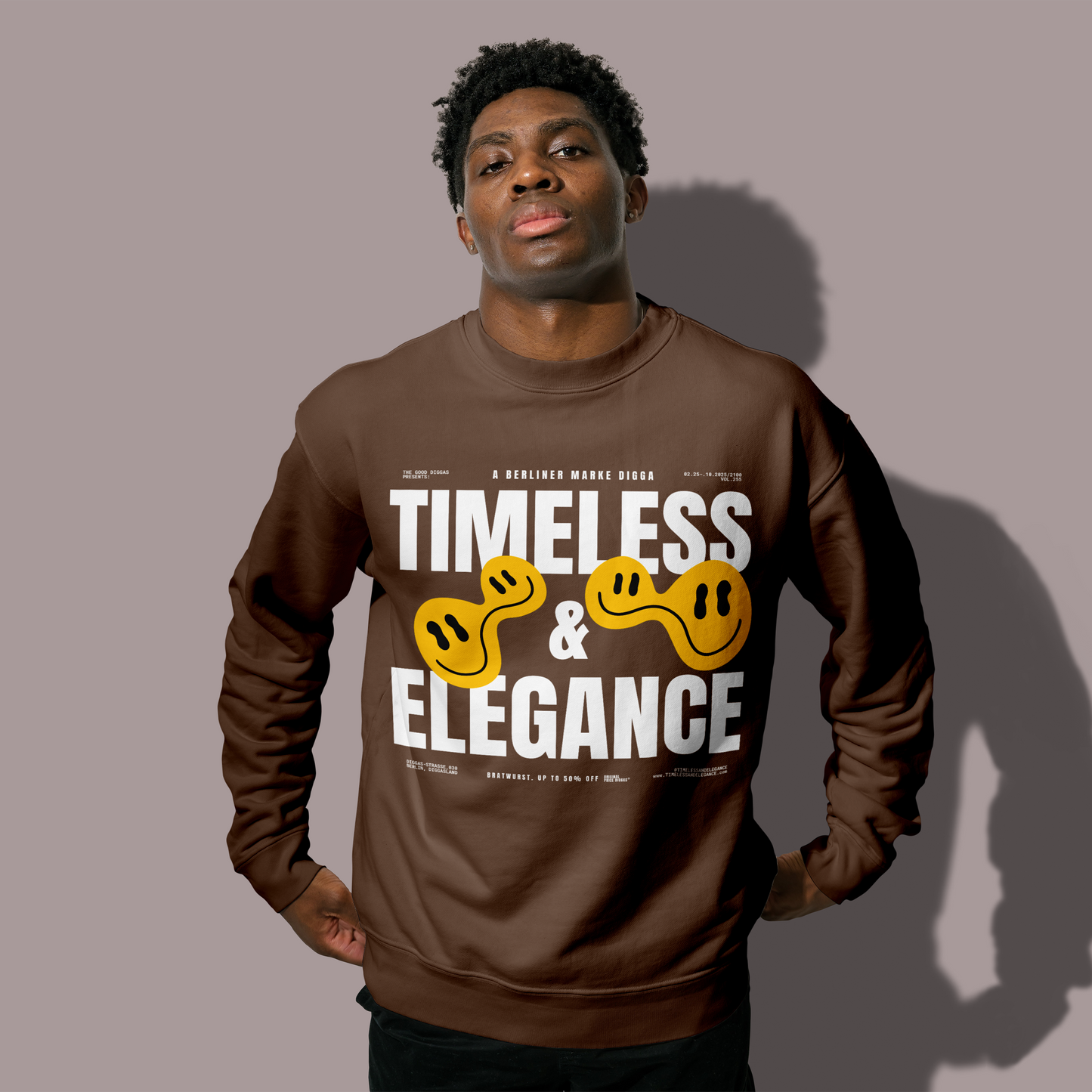 Timeless Original Front Sweatshirt (White)