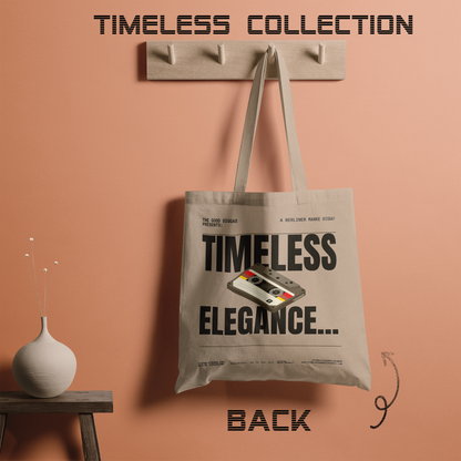 Timeless Retro Tote – Black (F+B)