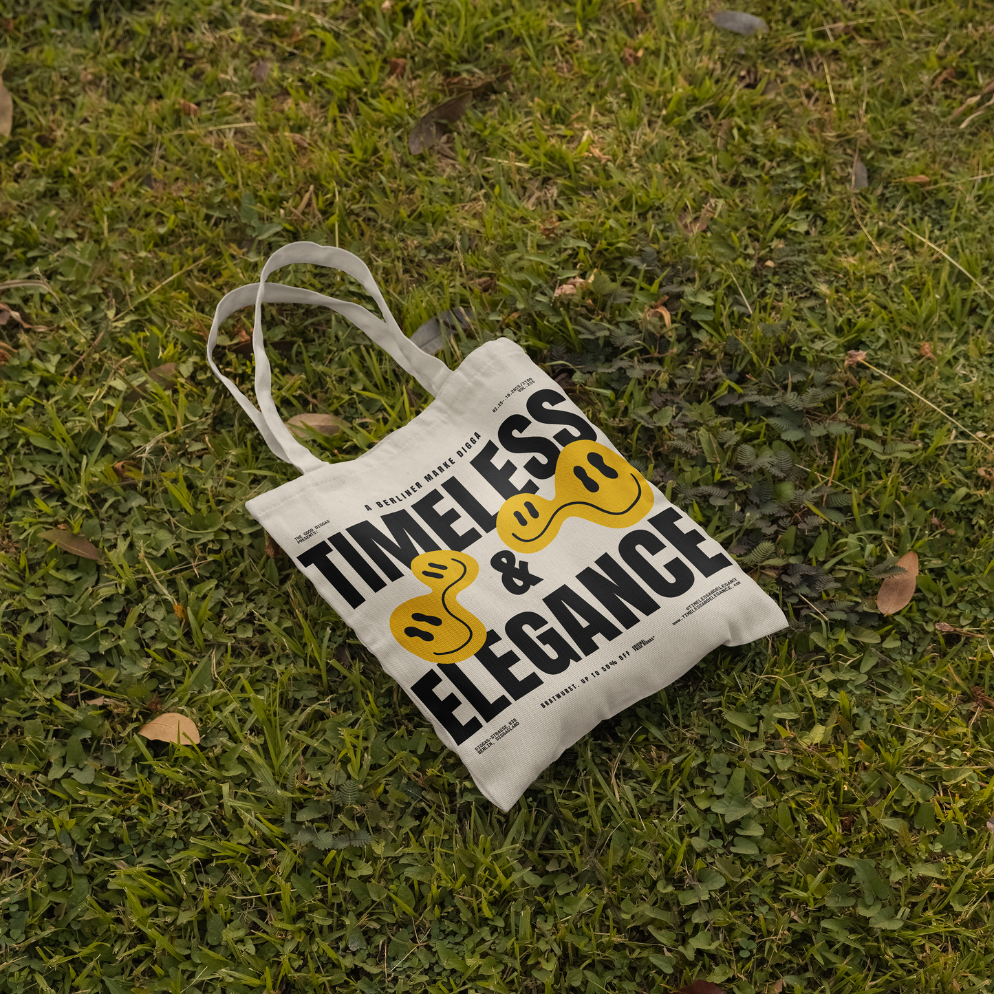 Tote Bag Timeless Digga Original Black (F+B)