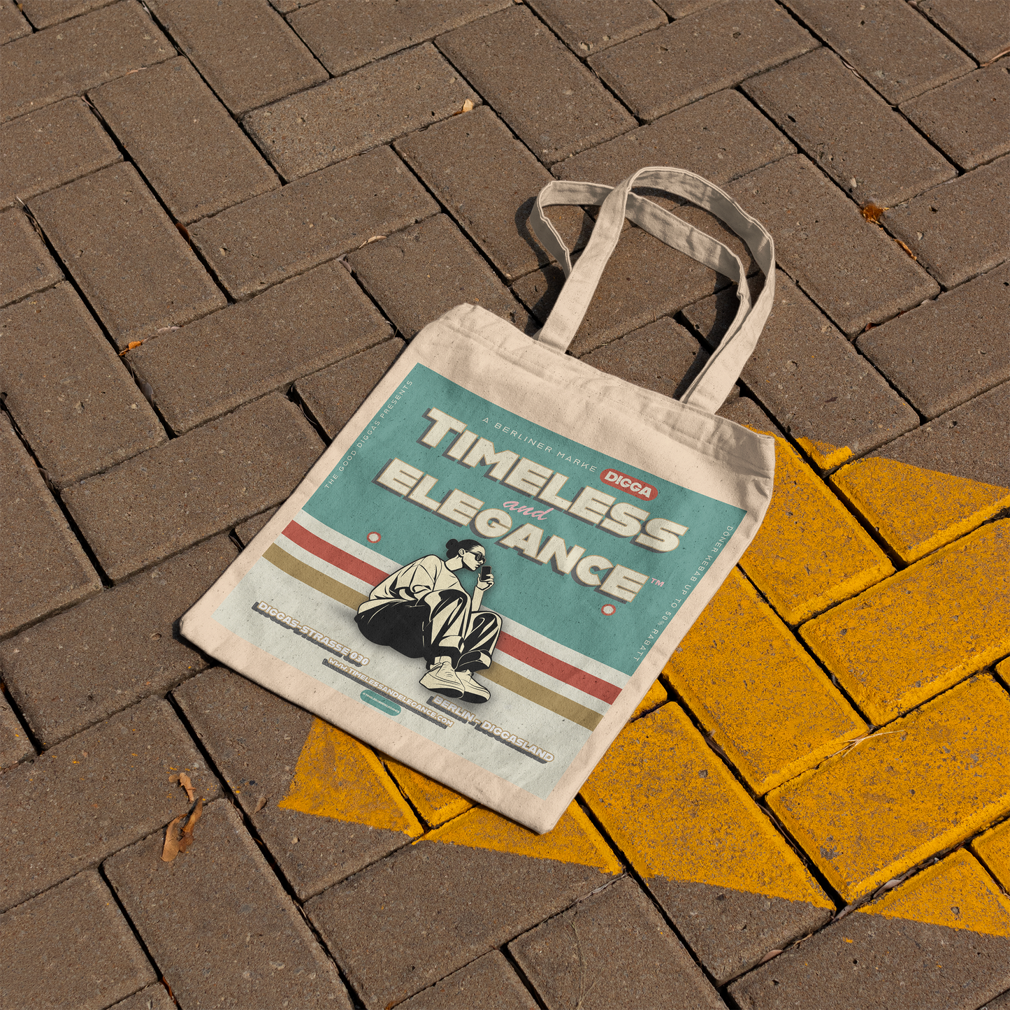 Timeless Digga Tote – Phone (F+B)