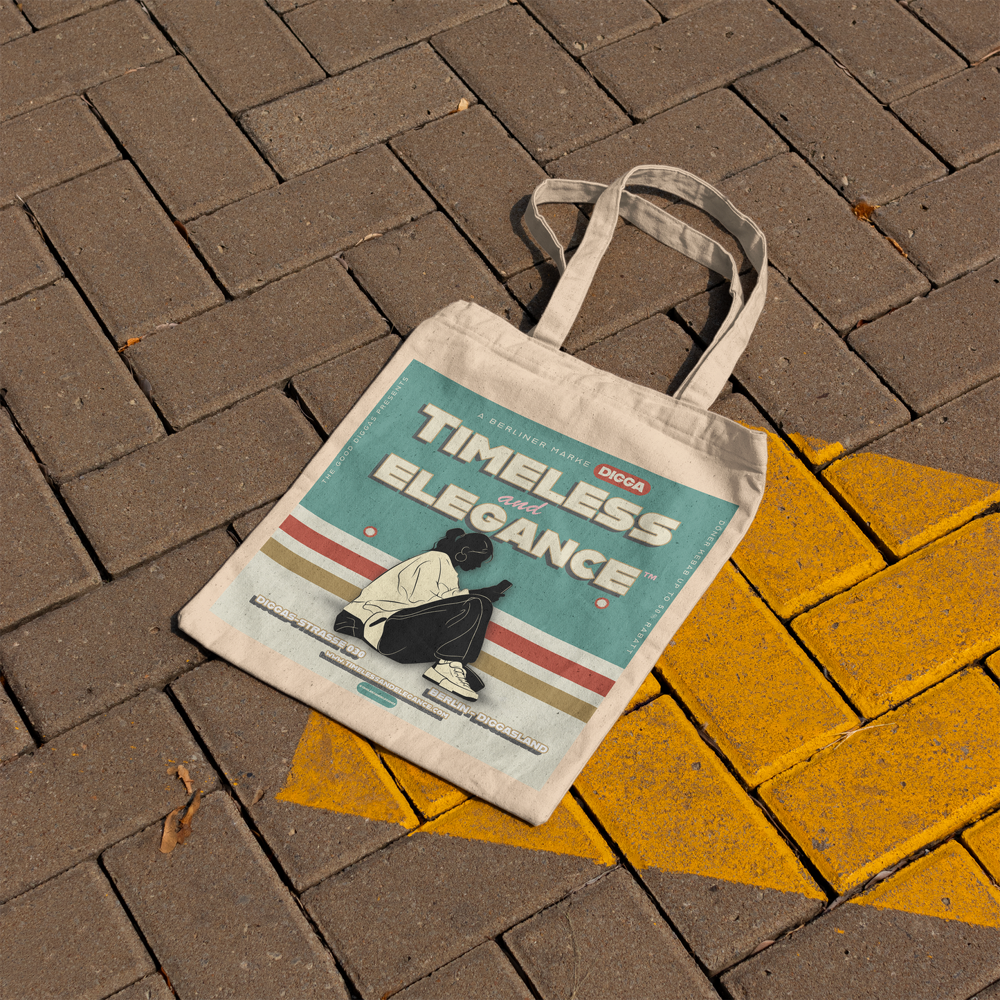 Timeless Digga Tote – Phone (F+B)