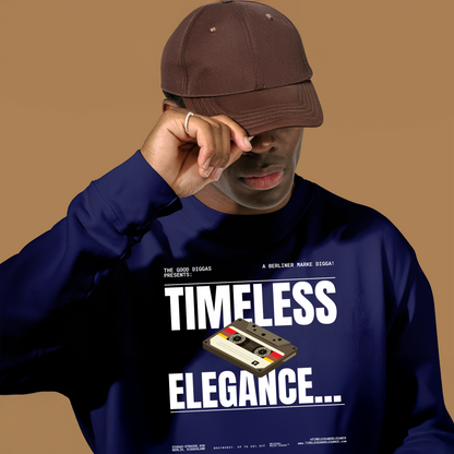 Timeless Retro Front Sweatshirt (White)