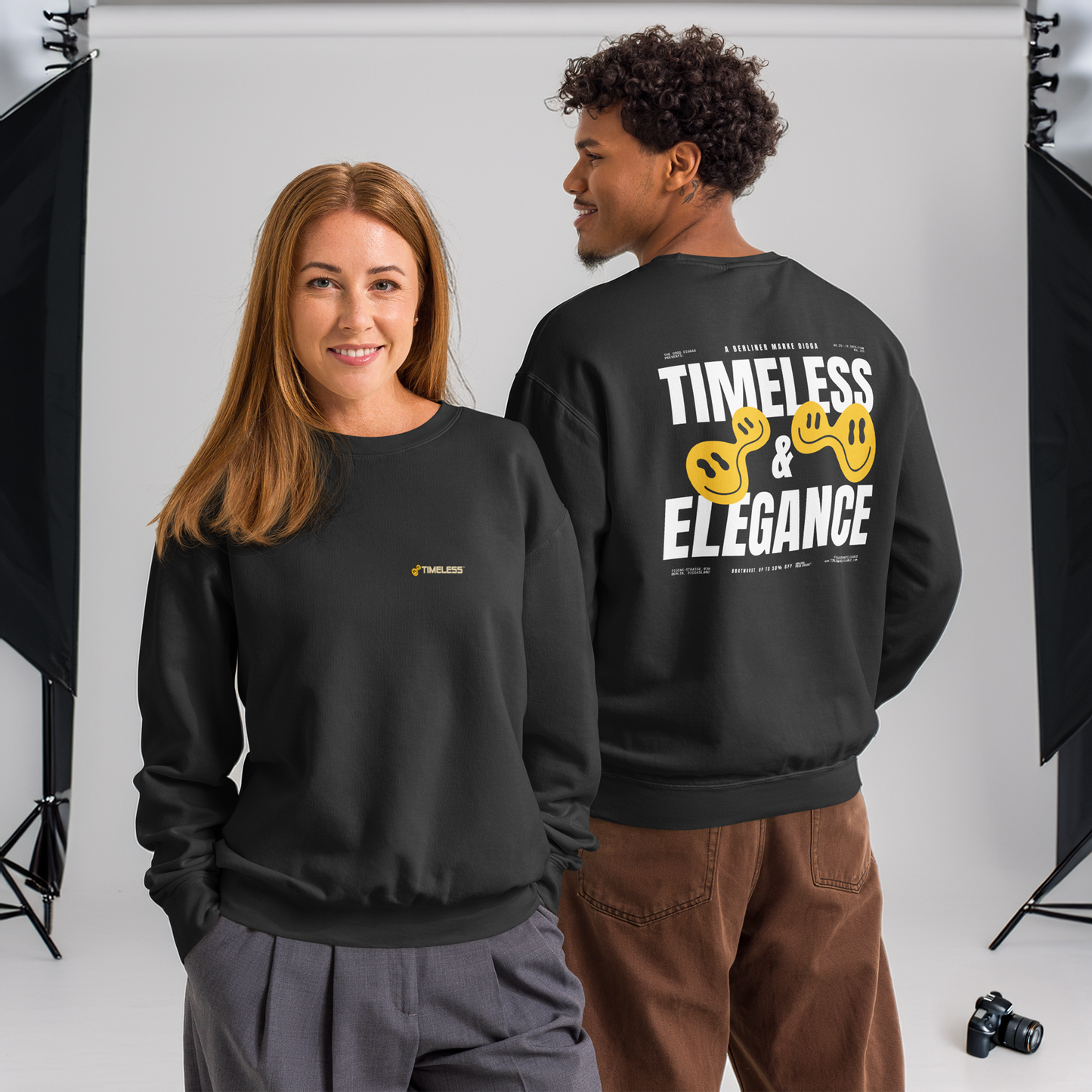 Timeless Original With Logo Sweatshirt (White)