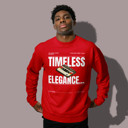 Timeless Retro Front Sweatshirt (White)